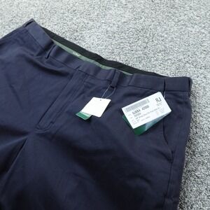 NEW LL Bean Pants Mens 42X32 Blue Dress Chino Trouser Flat Front Comfort Waist